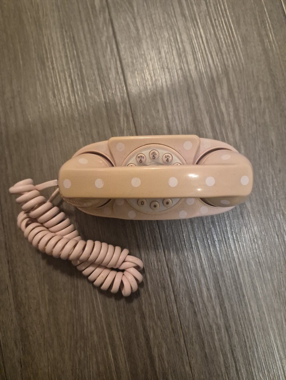 Pottery Barn Pink Corded Phone